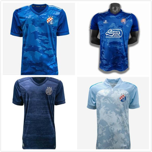 

20 21 gnk dinamo zagreb soccer jerseys 2020 home blue orsis petkovc peric olmo ademi gojak soccer shirt short sleeve football uniform, Black;yellow