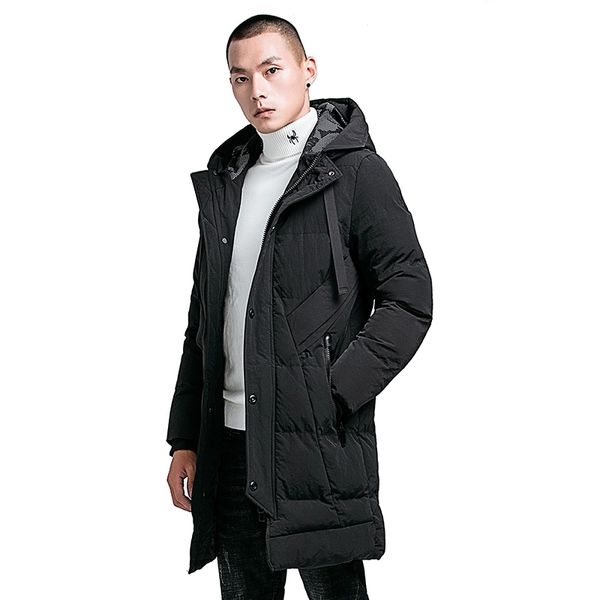 Winter männer Lange Daunenjacke Baumwolle Gefütterte Parkas Thermische Mäntel Männlich Warme Koreanische Stil Herbst Casual Männer Mit Kapuze Mantel 201028