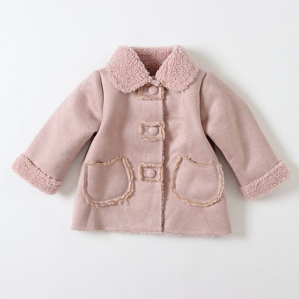 

2021 New Winter Jackets Baby Coats Thicken Children's Outwear Girls Clothes Pink Brown 0-3y Y0bu, Blue;gray