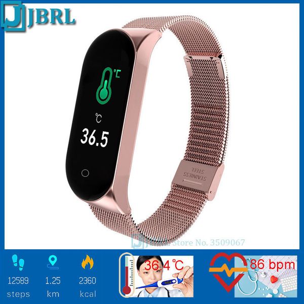 

temperature men women bracelet fitness tracker for android ios smartband new fashion wristband smart wrist band