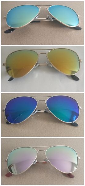 

colorful polarized 3025 metal frame sunglasses color film 2020classic sun glasses