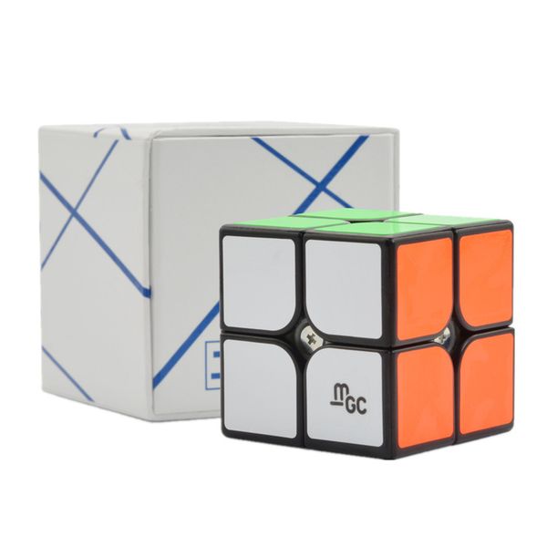 

original yj mgc 2x2 magnetic magic cube yongjun mgc 2*2 speed cube for brain training toys for children kids speed cubo magico y200428