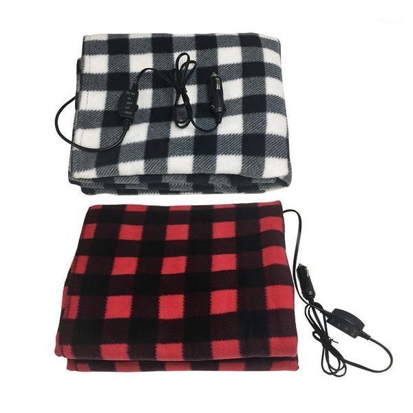 

car supplies winter grid fleece 12v 45w car constant temperature heating blanket electric blanket1