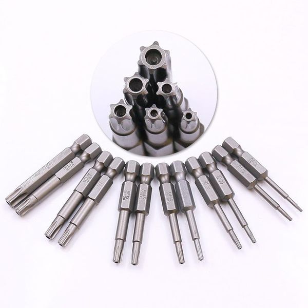 

150mm 10pcs 75mm 100mm 11pcs 50mm 12pcs magnetic screwdriver bits set torx flat head 1/4" hex driver bits
