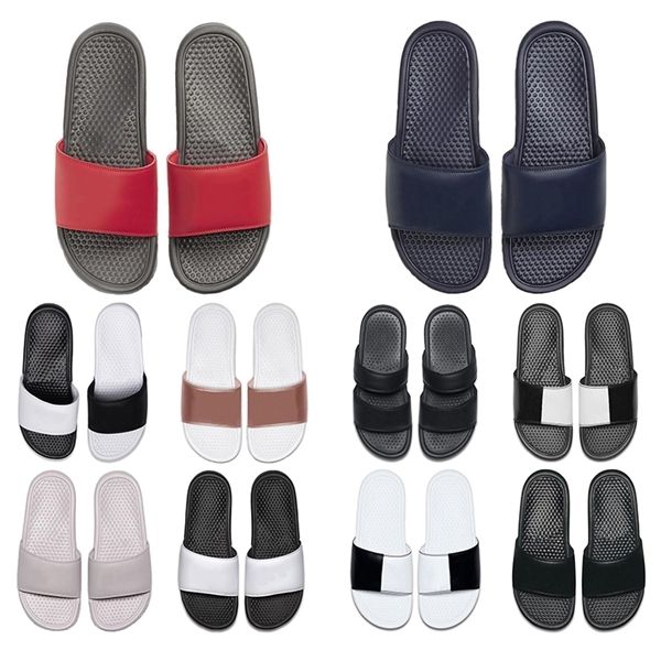 

2020 summer autumn women men casual fashion slides white red mixed colors mens slip-on lazy shoes indoor outdoor beach sandals moccasins, Black
