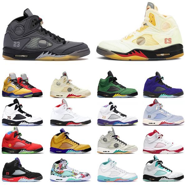 

2020 new jumpman 5 5s mens womens basketball shoes fire red black muslin alternate bel paris men sports sneakers fashion, White;red
