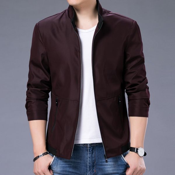 

2020 Brand New Youth Men's Jackets Coat Overcoat For Male Business Solid Long Sleeve Collar Jacket Outer Wear Clothing, Black;brown
