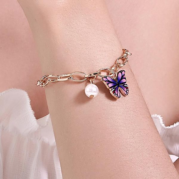 

vintage модные бабочки браслеты лаки английский письмо tag golden handmade украшения из жемчуга браслет для женщин подарки кпт wmtiqe bdegar, Golden;silver