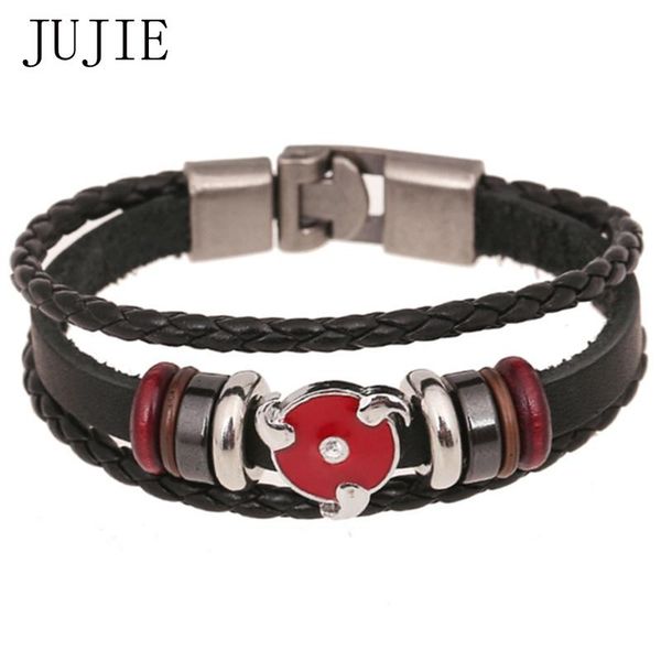 

jujie моды кожаные браслеты для женщин 2020 кожаные браслеты модный круглый charm новые прибытия бесплатная доставка, Black