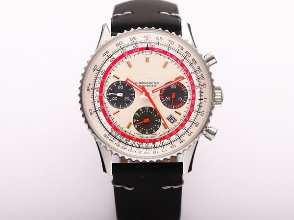 

v9 factory timing 1 series b01 aviation special edition watches diameter 43mm* thickness 15mm equipped with shanghai 7750 timing machinery a, Slivery;brown