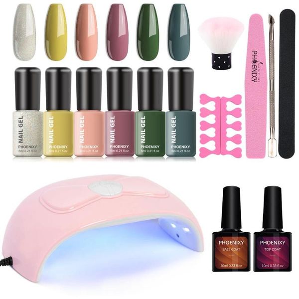 

nail art kits gel polish set with uv led lamp manicure tools profeeesional