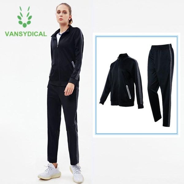 

running sets autumn winter women men sportswear sports suit lovers set jacket+pant outfit side stripe fitness workout tracksuits 2pcs, Black;blue