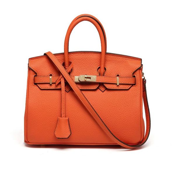 

new genuine leather birkin bag womens same type as tiktok portable big bag first layer cowhide mini shoulder kelly womens bag, Black;red