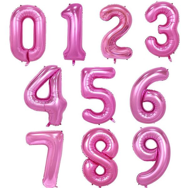 

40inch giant number foil balloons large helium rose gold silver pink blue digit ballon wedding birthday party souvenirs bbysjg lipper