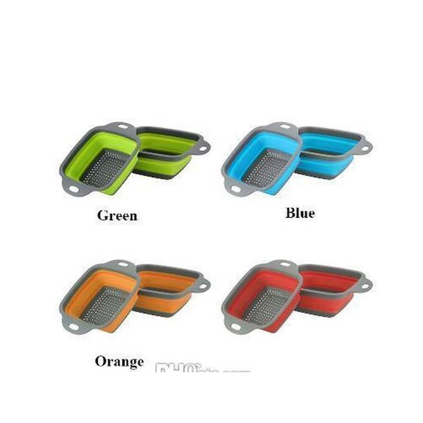 

67 drain basket foldable fruit vegetable washing basket strainer portable sile colander collapsible drainer with hand jllmwt bdedome