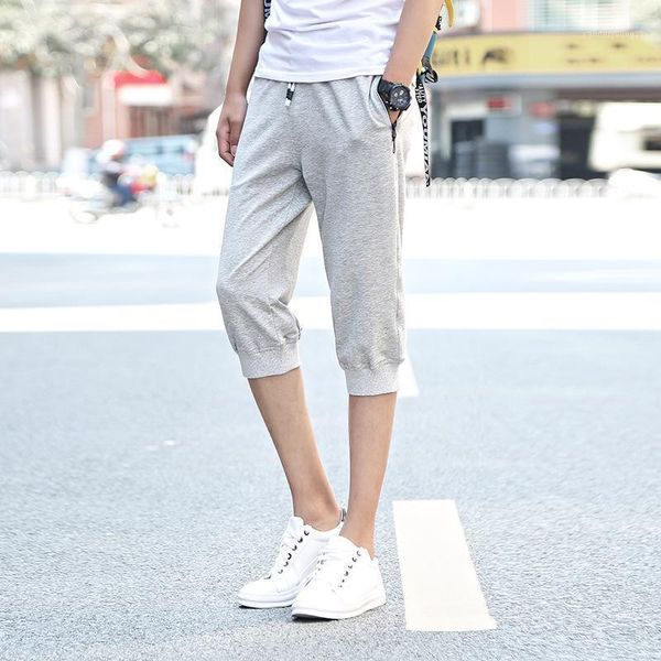 

men's pants c1277 large size shorts men for summer color code male fitness men's casual fifth loose summer1, Black