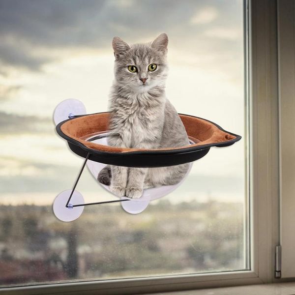 

cat hammock window-mounted cat bed with suction cup space saving hanging nest resting seat pet house windowsill hammock