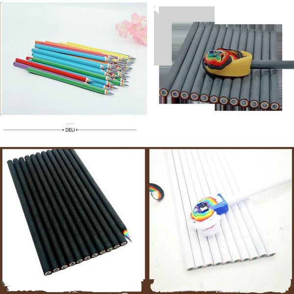 

rainbow pencils bulk pencil drawing for beginners shading drawings portrait sketch scenery sketch rainbow pen for children jllayq