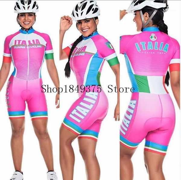 

2020 women short sleeve body team triathlon skinsuit cycling jersey suit equipment custom cycling clothing ciclismo maillot1, Black;blue
