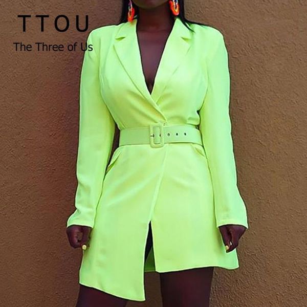 

autumn new blazer women's fashion long sleeve neon orange blazer suit fluorescent yellow jacket blazers club party suits, White;black