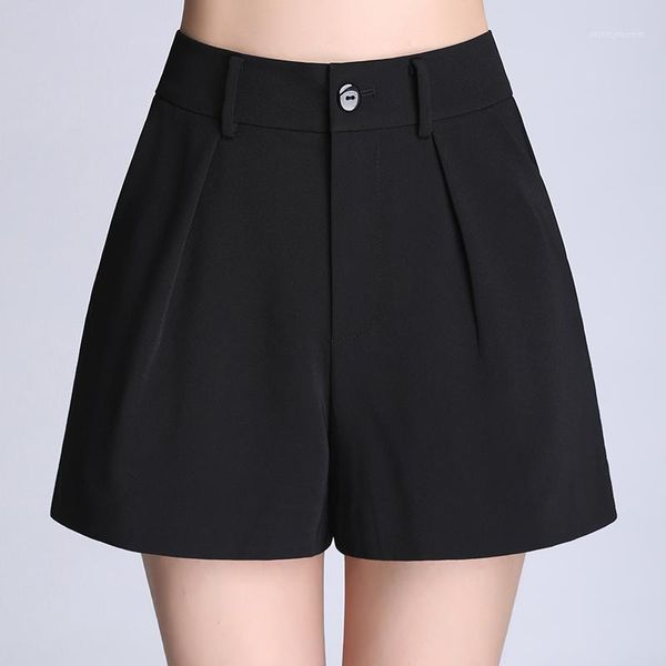 

soperwillton high waist wide leg pants women summer casual shorts loose short pants elefemale shorts women s-4xl #bp07081, White;black