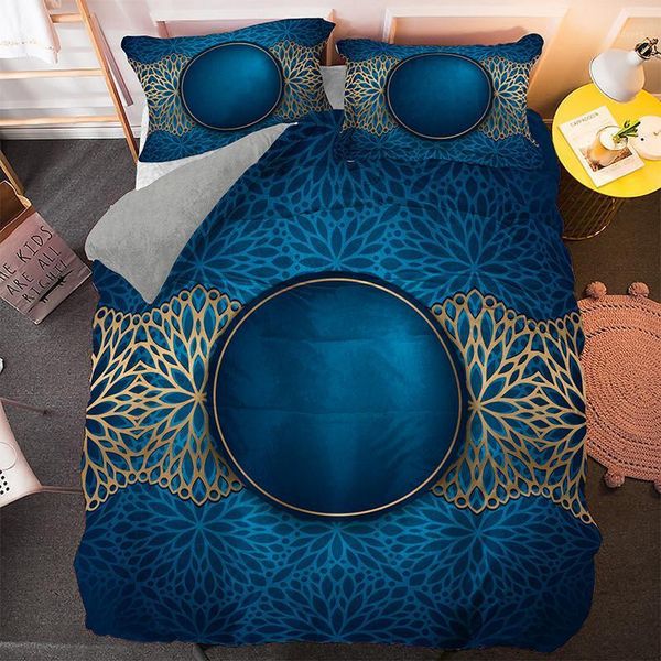 

fashion multi-color 3d flower bedding set mandala duvet cover bohemian comforter bedspreads bed sets 2/3pcs1
