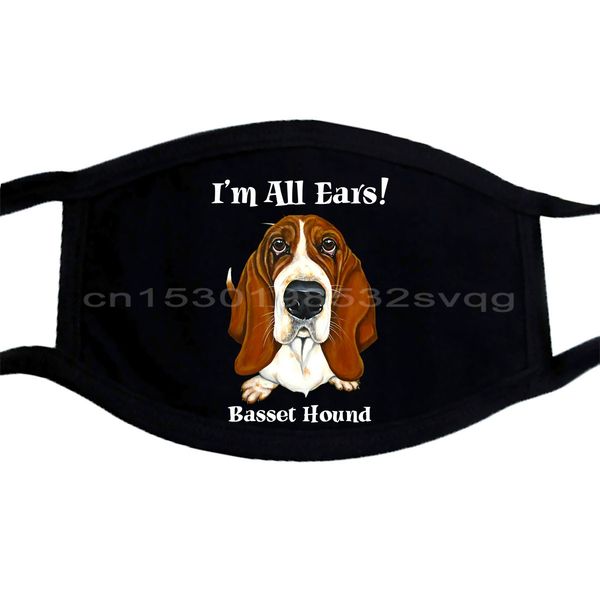 

basset shirts dog hound lovers design masks cartoon men new fashion mask loose masks