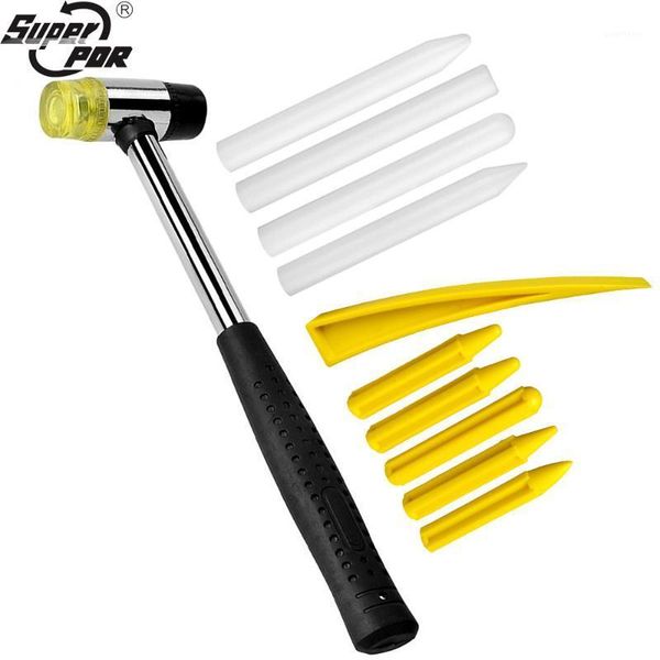 

super pdr tools kit for car body paintless dent damage repair tool hand tool sets dent removal kits rubber hammer + tap down pen1