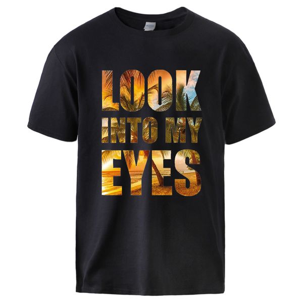 

sport look into my eyes letters print t shirt man summer 100% cotton sportswear tshirt 2020 man brand casual fit sportswear tee
