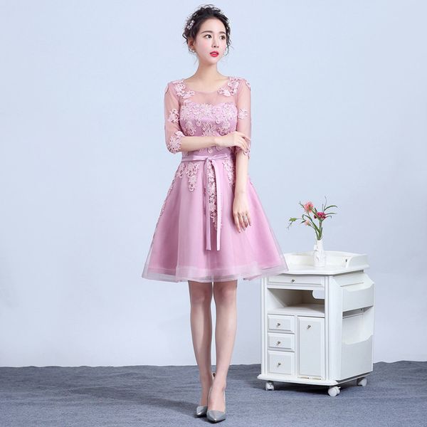 

robe de soiree new arrival a line short slim summer vestido de festa evening dress with appliques party dresses prom dresses, Black;red