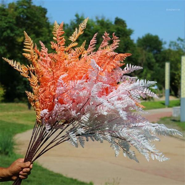 

decorative flowers & wreaths fake long stem real touch persian fern 33.46" length simulation rolling persians for wedding home artifici