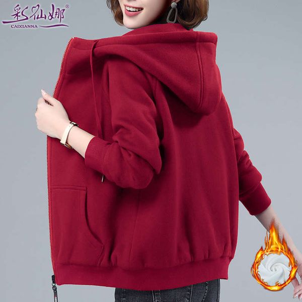 

mother's plush sweater loose in autumn and winter, Black