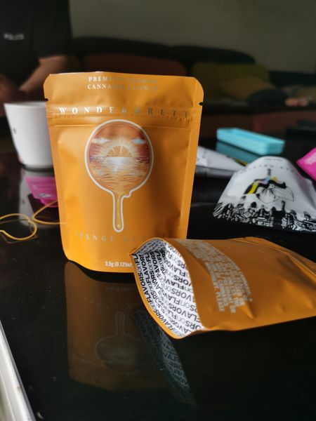 

wonderbrett packaging local orange edibles orange sunset empty bag heat sealable mylar bags 10x12.4cm bag mylar sunset bbydd lipper