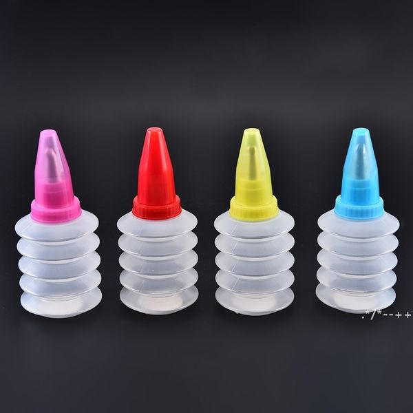 Strumento di cottura Bottiglia di tubazioni in plastica per glassa per uso alimentare con ugello Fai da te Cupcake Biscotto Decorazione torta Sugarcraft RRB14053