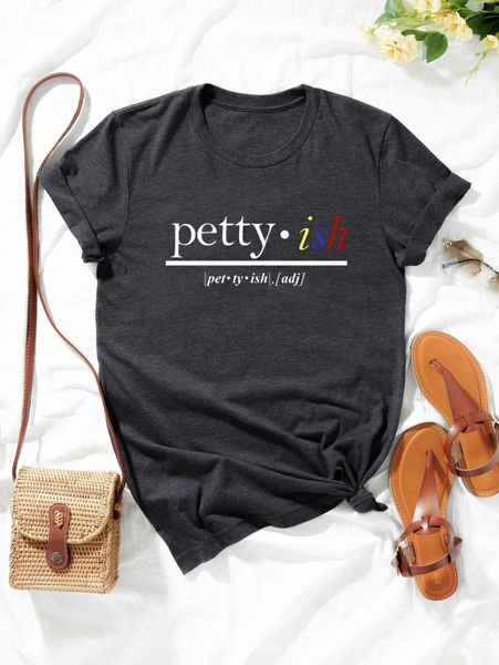 

plus letter graphic crew neck tee 99nl#, Black