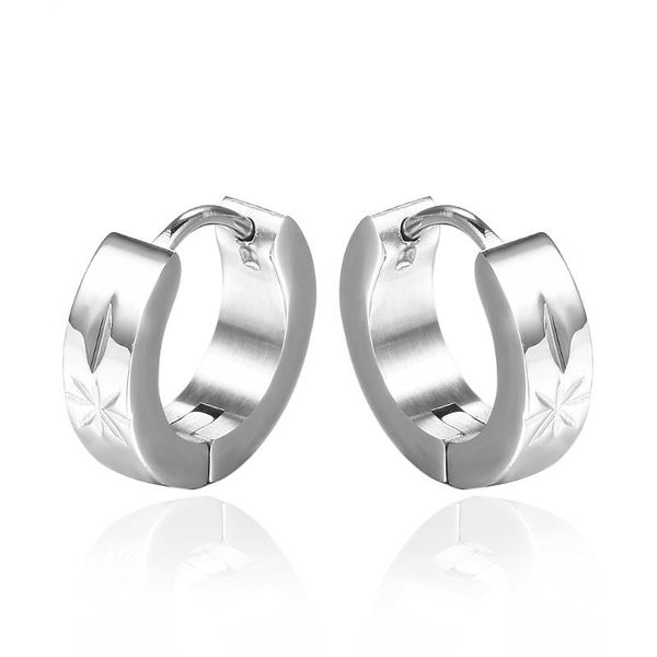 

new popular snowflake fluttering jewelry stainless steel earrings explosions for men and women, Golden;silver