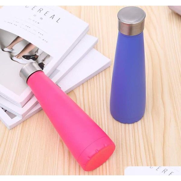 

500ml cola shaped bottle insulated double wall vacuum high-luminance water bottle outdoor sports bicycle travel qylnfe bwkf