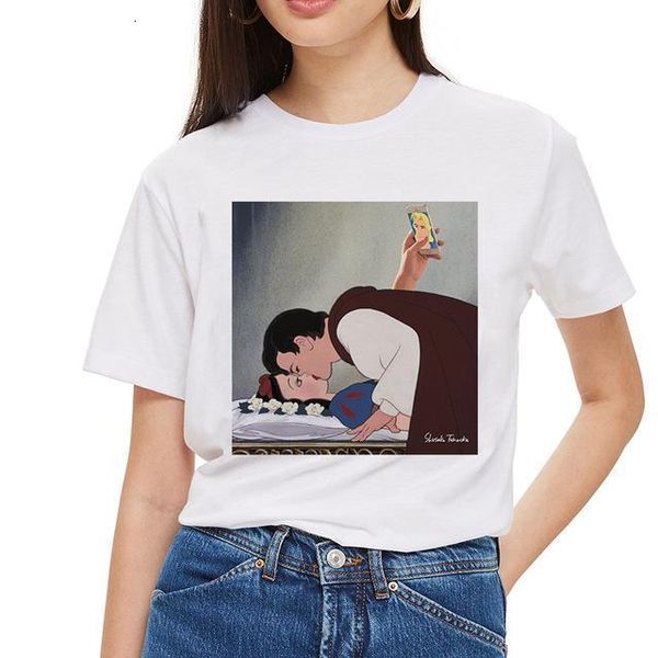 

cartoon fun fashion print t-shirt fashion harajuku new summer casual women t shirt loose s-2xl women's t-shirts, White