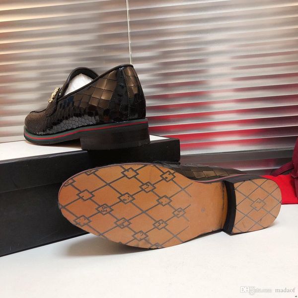 

cq 21ss fashion men shoes mixing color dress shoes men party bretheble leather outdoor wark laceup leisure luxury zapatos sneakers 22, Black