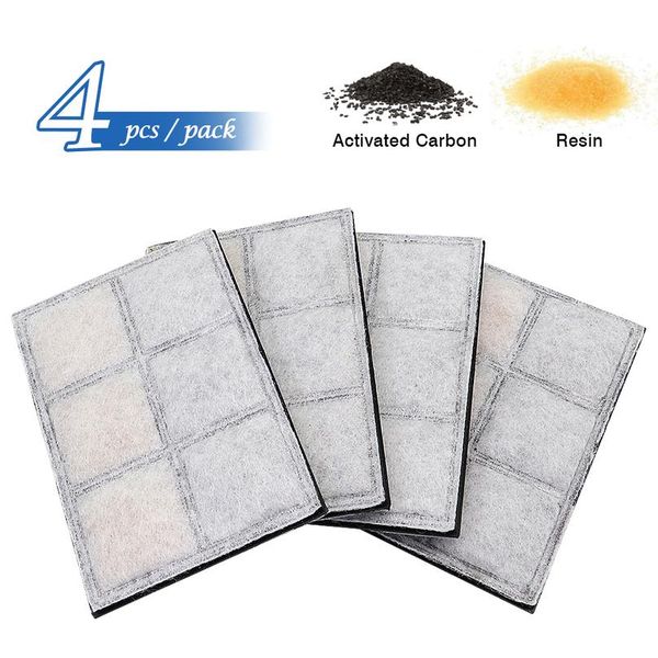 

4pcs activated carbon filter for 1.8l led matic dog cat water drinking fountain replacement pet bowl drink dis bbywmp