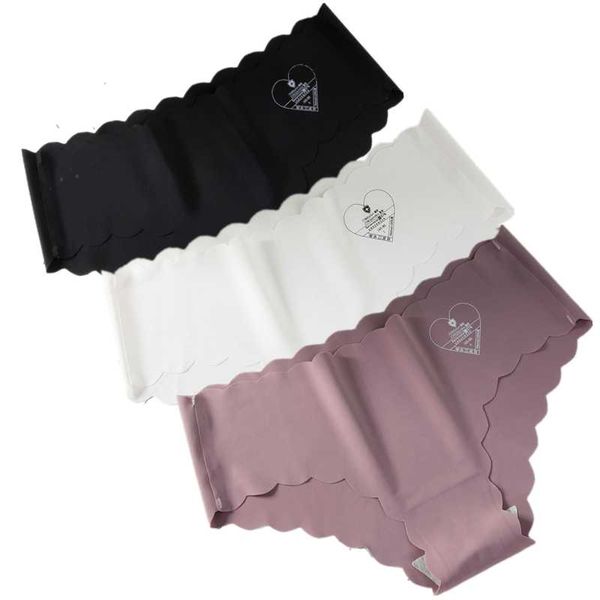 

3pcs/lot panties for women briefs set seamless lingerie solid mid-waist cotton panty female underpants underwear intimates, White;black