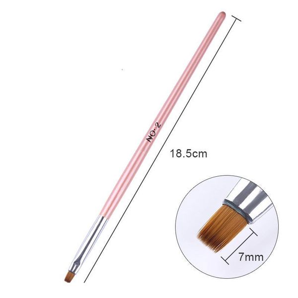 

nail art painting pen brush fine handle acrylic brushes for uv gel french stripes flower liner drawing brush pen a sqchig