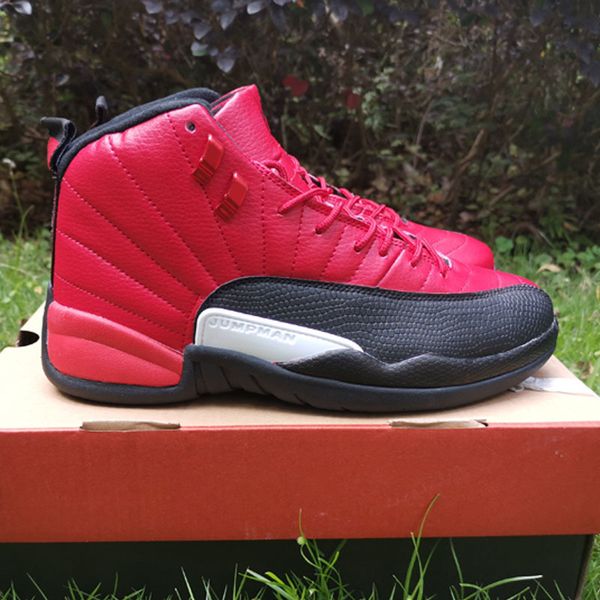 

concord game 12s men basketball reverse shoes 12 metallic gold gym red dark grey jumpman sports sneakers mens trianers, Black