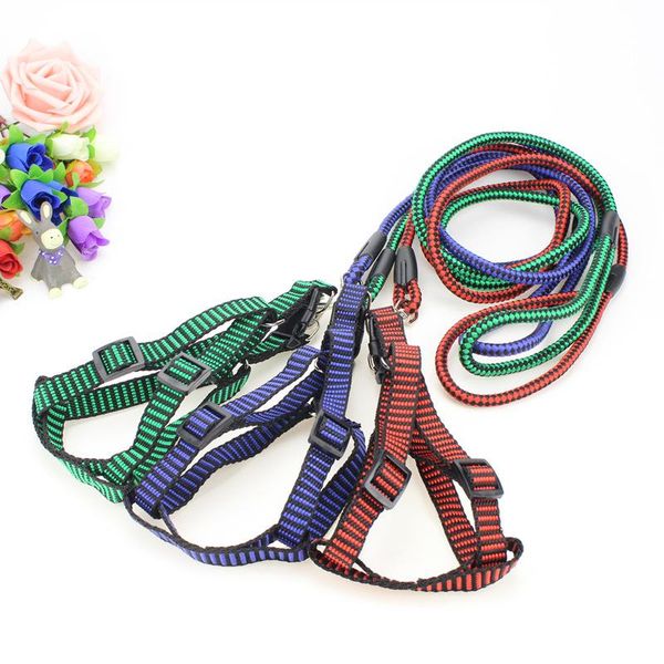 

dog collars & leashes square round rope pet chest harness leash cat walking chain