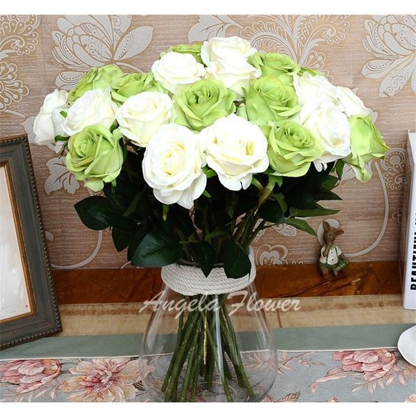 

western romance style artificial false rose silk flowers artificial white roses home wedding party garden jllrlq mx_home