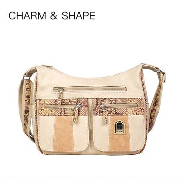 

2020 new european style women's fashionable and versatile snake skin handbag for women's shoulder handbag handbagbag g0ntl