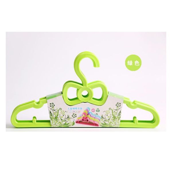 

20pcs/lot 28cm new baby bowknot hanger child hangers plastic kids clothes racks hangers for bbyqln