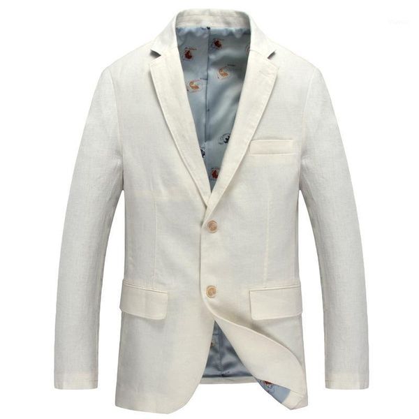 

new arrival spring and autumn linen white casual fashion single thin blazers men suits mens size m  xl xxl xxxl1, White;black