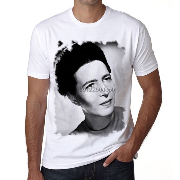 

simone de beauvoir old celebrities blanc homme cadeau shirts homme novelty men hoodie designers t shirts sweatshirt