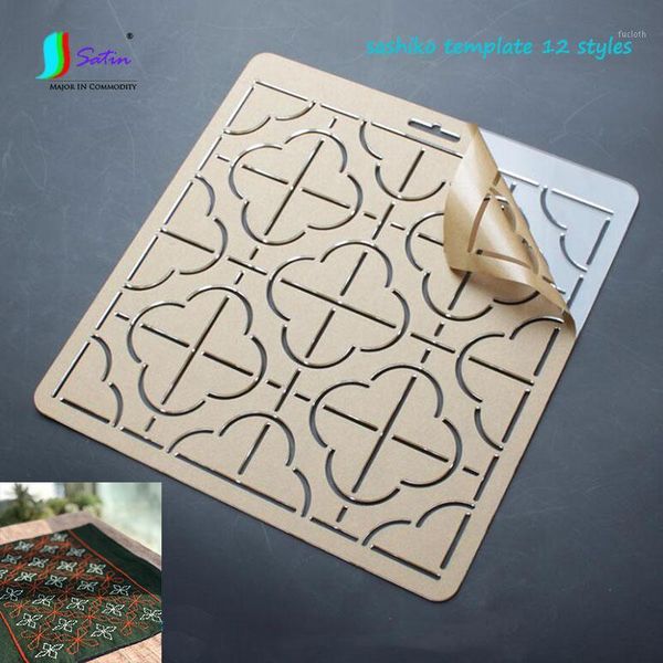 

thickness 2mm big size 22*23cm transparent acrylic sashiko template,home embroidery tool sashiko template s0732l1, Black